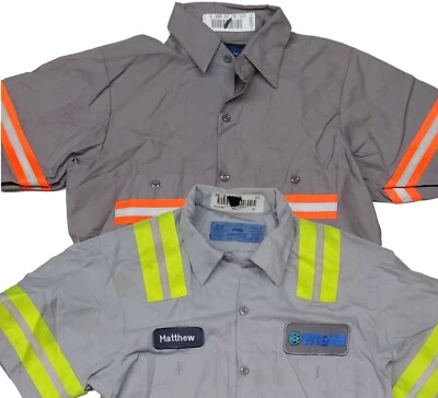Used Work Shirts High Visibility Hi-Vis Reflective Safety Uniform Towing - Image 1 of 4