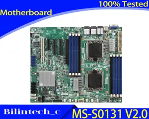FOR MSI MS-S0131 V2.0 Motherboard LGA1356 6 SATA Plus 8 SAS Four Gigabit 128GB - Picture 1 of 6