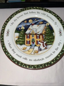 Portmeirion A CHRISTMAS STORY 10 Piatto 3/4 "Come foglie secche..." Susan Winget - Foto 1 di 4
