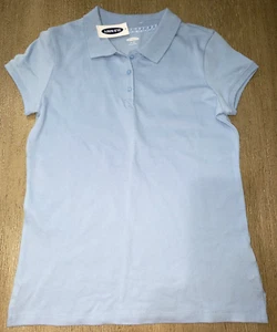 girls blue NEW NWT SCHOOL UNIFORM TOP SHIRT size XL 14 COLLAR short sleeve - Picture 1 of 1