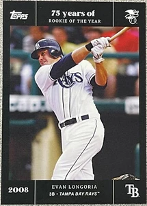 2022 Topps X 75 Years of ROY Evan Longoria 39 - Free Shipping Always! - Picture 1 of 2