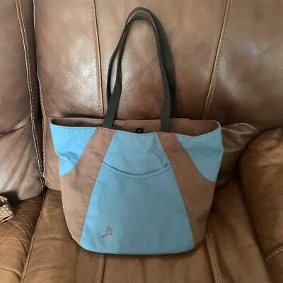 Bolso de Hombro Overland Equipment Azul Marrón Lona Hecho en EE. UU. Forrado Foto 1 de 4