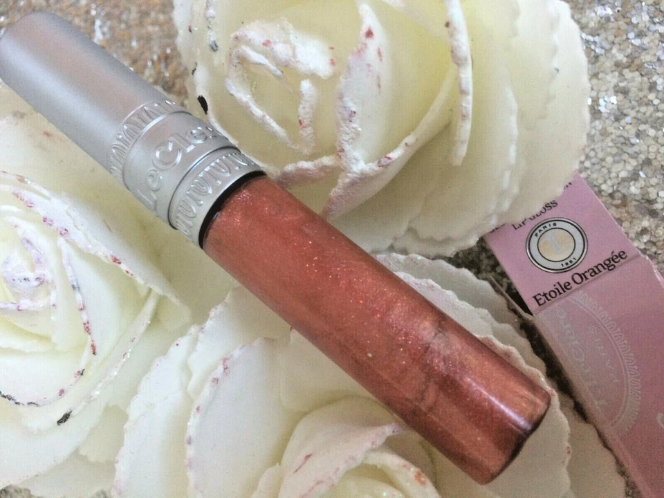 T LECLERC Labios Gloss Reflection De Micro Lentejuelas Estrella Naranja Valor - Imagen 1 de 1