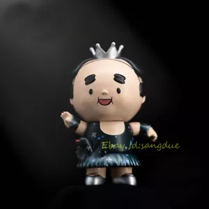 Unbox 4.5in Chubby Ojisan Black Version Statue Collectible Figure Model In Stock - Picture 1 of 3