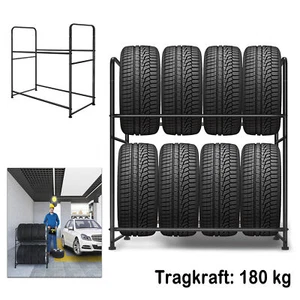 Reifenregal Reifenständer Werkstattregal Schwerlastregal Lagerregal Max. 180 kg - Bild 1 von 13