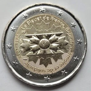 France 2 euro 2018 Сornflower Bleuet (#3911) - Picture 1 of 1