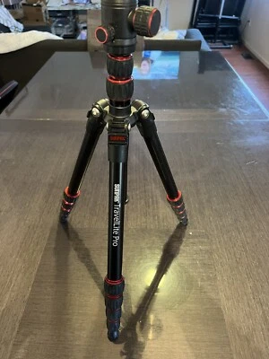 Sunpak - TravelLite Pro Reverse Folding 63" Tripod - Black with red accents - Image 1 of 3