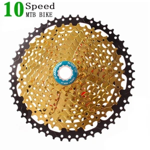 10 Speed MTB Bicycle Cassette 11- 46T 50T MTB HG Hub Mountain Bike Freewheel - Picture 1 of 15