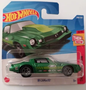 ´81 CAMARO Green Hot Wheels 2022 Then And Now 10/10 HCV81-R521 Mattel New - Imagen 1 de 4