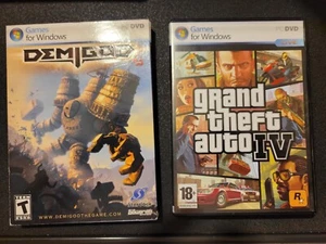 GAME BUNDLE DEMIGOD For Windows & Grand Theft Auto IV PC DVD Windows, W/ Poster - Picture 1 of 2