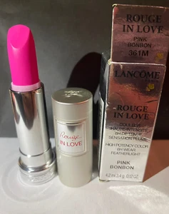 Lancome Rouge In Love Lipstick # 361M Pink Bonbon 4.2 ml 0.12 oz Minor Damages - Picture 1 of 6