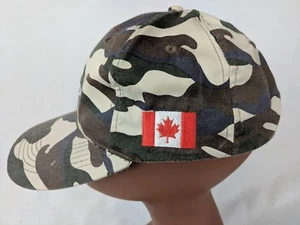 CANADA HAT 100% COTTON CAMOUFLAGE BASEBALL CAP HAT LID ONE SIZE CANADIAN FLAG - Picture 1 of 4