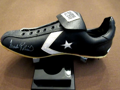 FRANK ROBINSON 2X TC REDS ORIOLES HOF 2X SIGNED AUTO VINTAGE CONVERSE CLEAT JSA - Image 1 of 4