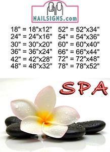 Spa 12 Photo-Realistic Paper Poster Salon Decor Matte Non-Laminate ad Horizontal - Picture 1 of 13