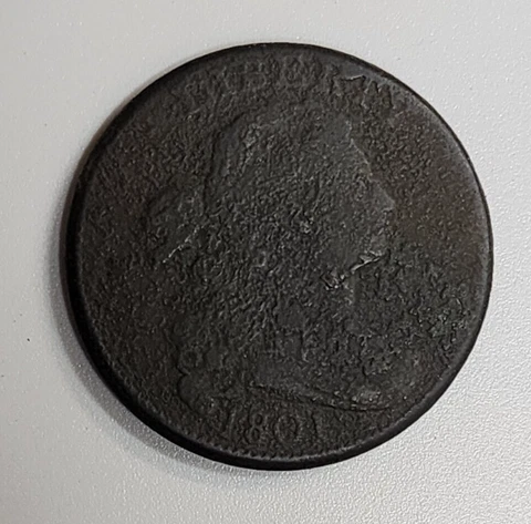 1801 Draped Bust Large Cent Penny (2304) Cover
