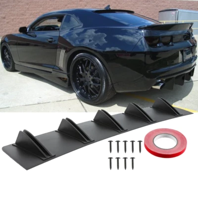 For Chevrolet Camaro RS LT SS Rear Diffuser Bumper Lip Spoiler Splitter 5 Fins - Изображение 1 из 4