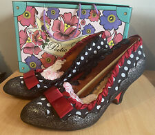 Poetic Licence Polka Dot Red Bow Heel Shoes Size 8 