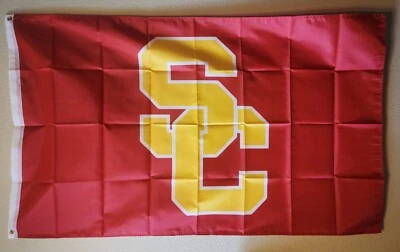 USC Trojans NCAA Football Flag Double Side Print 3x5 Ft W/ Grommets - Image 1 of 3