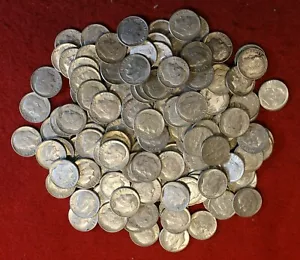 1964-D Roosevelt Dimes grupo de 10 monedas 90 % plata - Imagen 1 de 2