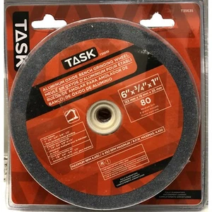 T35635 TASK, 6'' x 3/4'' x1''Aluminum Oxide Grinding Wheel W. 1'' arbour hole - Picture 1 of 6