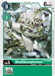 Digimon SkullScorpiomon - BT4-056 - C Near Mint - Picture 1 of 1