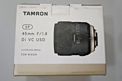 Tamron SP 45mm f/1.8 Di VC USD para Nikon F013N - NOVO - Imagem 1 de 4