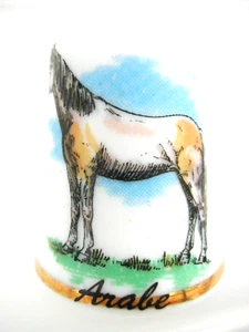 Dé à coudre de collection Thimble - LES CHEVAUX - ARABE - Foto 1 di 1