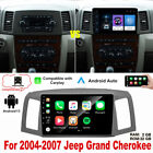 For 2004-2007 Jeep Grand Cherokee Stereo Radio 10.1" Android 13 with Carplay GPS