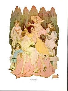 Jessie Willcox Smith Illustration To Auntie - Picture 1 of 1