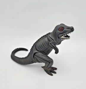 Vintage Lizard Monster Black Hard Rubber Vinyl Toy Figure Hong Kong 6" - Picture 1 of 7