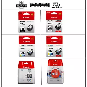 Genuine Canon PG-545/ 545XL & CL-546/ 546XL Ink Cartridges for Pixma MG2450 Lot - Picture 1 of 8
