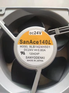 1 PIEZA SANYO Ventilador 9LB1424H501 DC 24V 0.6A 14050 14CM 3 pines Ventilador Marco Aluminio - Imagen 1 de 3