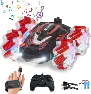 Kids Christmas Gifts RC Stunt Car with Light Music Remote Control Cars Toys Gift - Picture 1 of 12