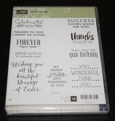 Estampación Retirada Adling Acrílico SUITE REFRANES Gracias Cumpleaños Celebrar Pascua Foto 1 de 2