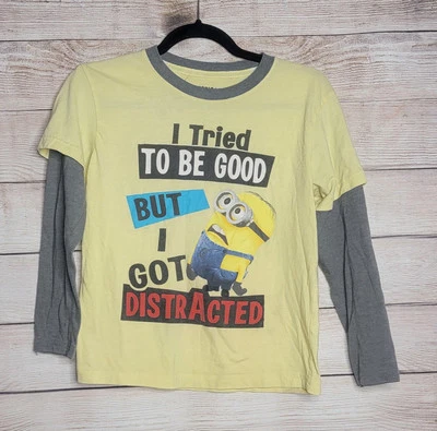 Despicable Me 2 "I tried To Be Good" Long Sleeve Shirt Boy M - Image 1 of 3