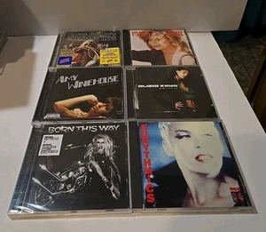 Lot of 6 Female Singers Classic To Newer, Janis Keys Winehouse Abdul Gaga Lennox - Picture 1 of 13