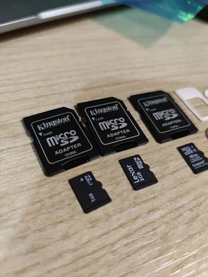 3x Scheda Micro SD 16GB, 1GB e 2GB Classe 10 con Adattatore Alta Velocità Sicure - Immagine 1 di 3