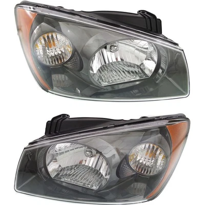 Headlight Set For 2004 2005 2006 Kia Spectra Left and Right With Bulb 2Pc L - Image 1 of 4