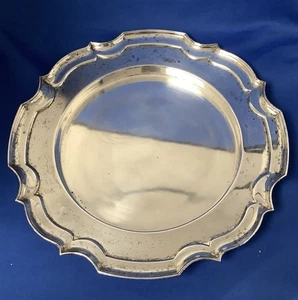 James Deakin & Son c.1895 Silver Plate Pie Crust Drinks Tray  - Picture 1 of 5