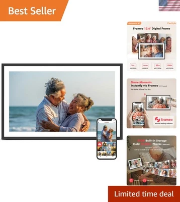 WiFi Digital Picture Frame with 32GB - Perfect for Sharing Special Moments - Image 1 of 4