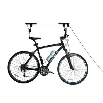 Heavy Duty Bike Lift Hoist For Garage Storage 100 LB Mountain Bicycle - Image 1 of 4