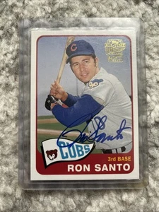 2005 Topps All Time Fan Favorites On Card Autograph Ron Santo SP 90￼￼ ChIcago - Picture 1 of 3