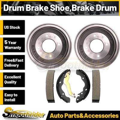 Rear Kit Brake Drums & Brake Shoes For Hyundai Elantra 2002 2003 2004 2006 - Image 1 of 4