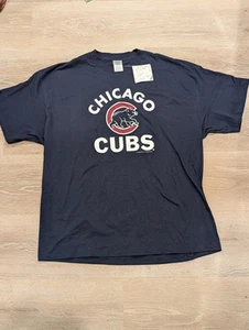 Vintage 2003 Chicago Cubs Logo Erwachsene Unisex 2XL Spell Out MLB Shirt - Bild 1 von 10