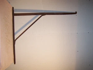 Großer antiker original handgeschmiedeter Kaminkran aus Eisen mit offenem Herd - Bild 1 von 10