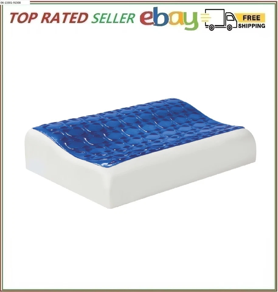 Sealy Cooling Gel Contour Memory Foam Pillow, 20" L x 15" W x 5" H - Image 1 of 4