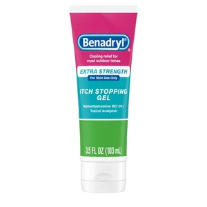 Benadryl Extra Strength Itch Stopping Gel, Topical Analgesic, 3.5 fl oz - Picture 1 of 11