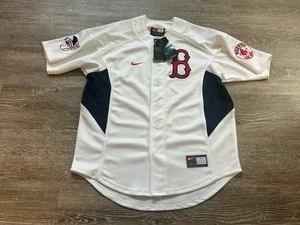 NEW NIKE Walk Off BOSTON Red Sox Jersey Embroidered Logo Baseball Small Vtg Y2k - Picture 1 of 9