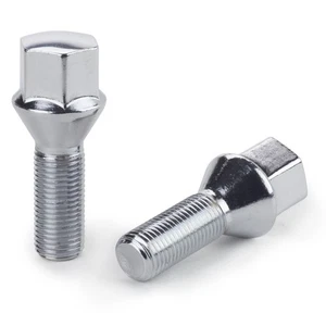 20 Lug Bolts 12x1.5 Chrome Conical Stud Bolt 28mm M12x1.5 - Picture 1 of 1