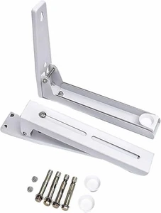2 Piezas Soporte Microondas Pared Plegable, Soportes para Microondas de Acero - Imagen 1 de 7